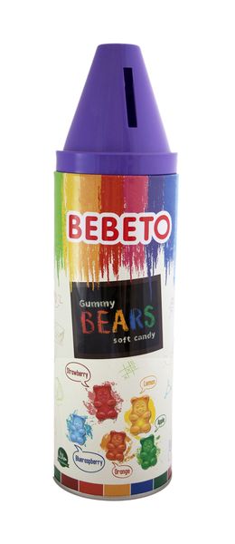 Bebeto Pencil Money Box Filled with Gummy Bears 1 x 283g