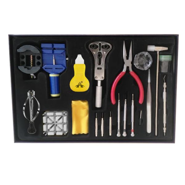 ALANES 20-In-1 Wrist Watch Watchmakers Case Opener Repair Tools Set Kit