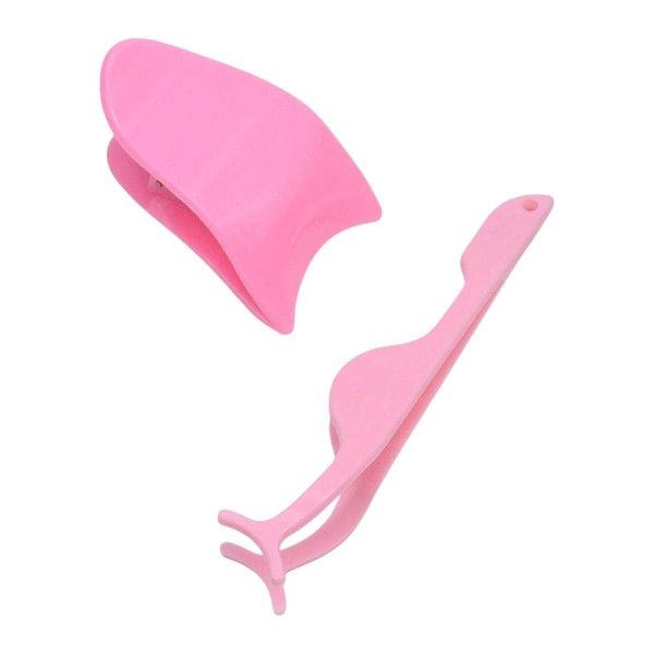 2 Piece -False Eyelash Applicators With Smooth Edges &amp; Versatile Use- Pink