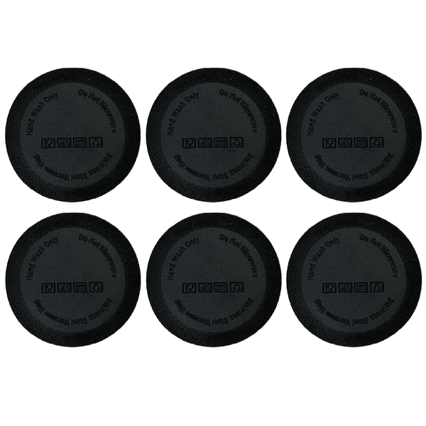 6-piece Non-Slip Rubber Coaster Tumbler Protectors