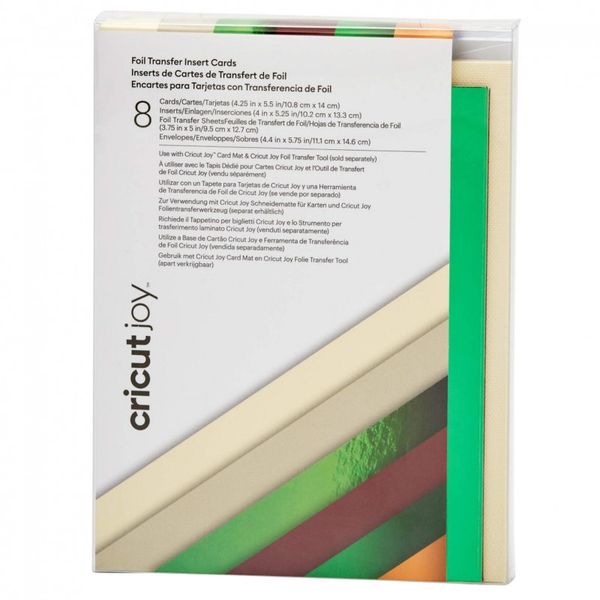 Cricut Insert Cards Foil Cameron R20 (10;8 Cm X 14 Cm) 8-Pack