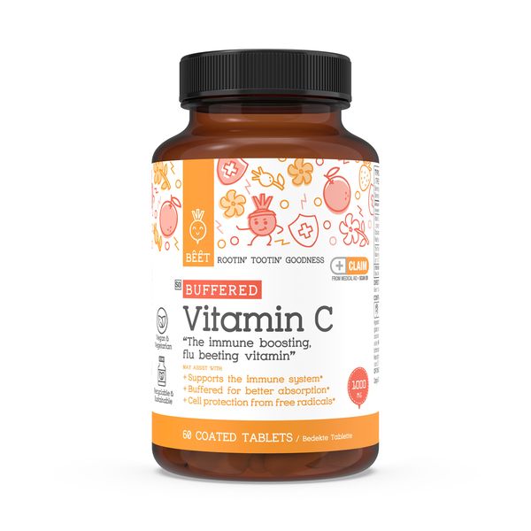 Vitamin C Buffered 1000mg with Rose Hip &amp; Bioflavonoids 60 Coated Tablets