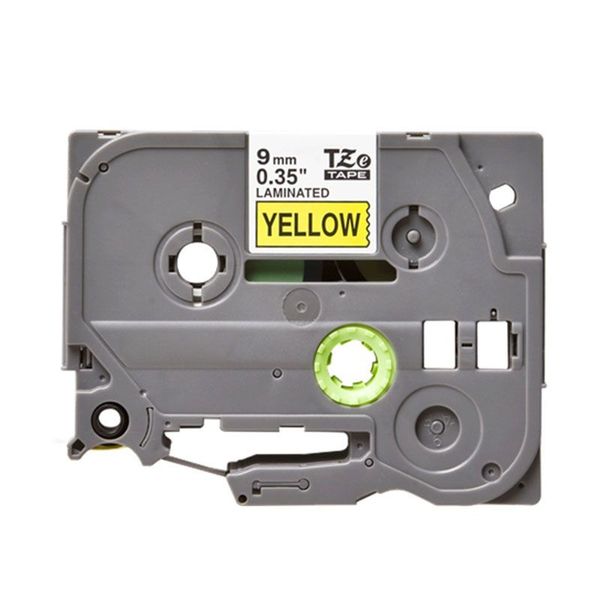 Compatible Brother TZE 621 Labelling Tape Cassette - 9mm Black on Yellow 8m