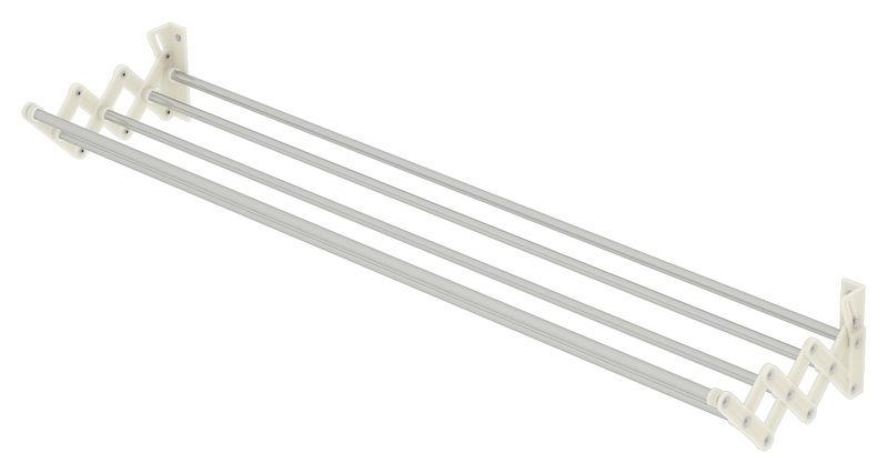 Colombo 80cm Painted Steel Sturdy Extending Wall Clothes Dryer - Soffietto