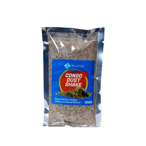 Plutos Congo Dust Shake - 100g Extra Stamina , Energy , Libido and Booster