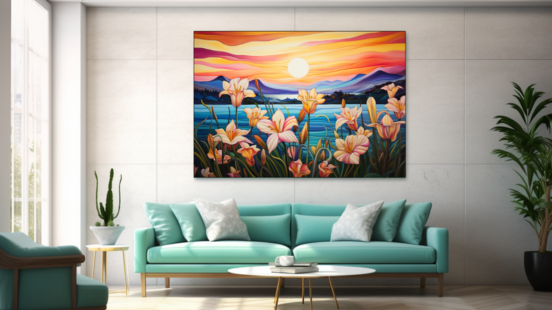Canvas Wall Art - Lily Horizon Abstract - JT0115