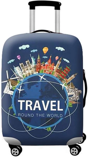 Travel Luggage Cover Spandex Suitcase Protector Washable Baggage Covers L