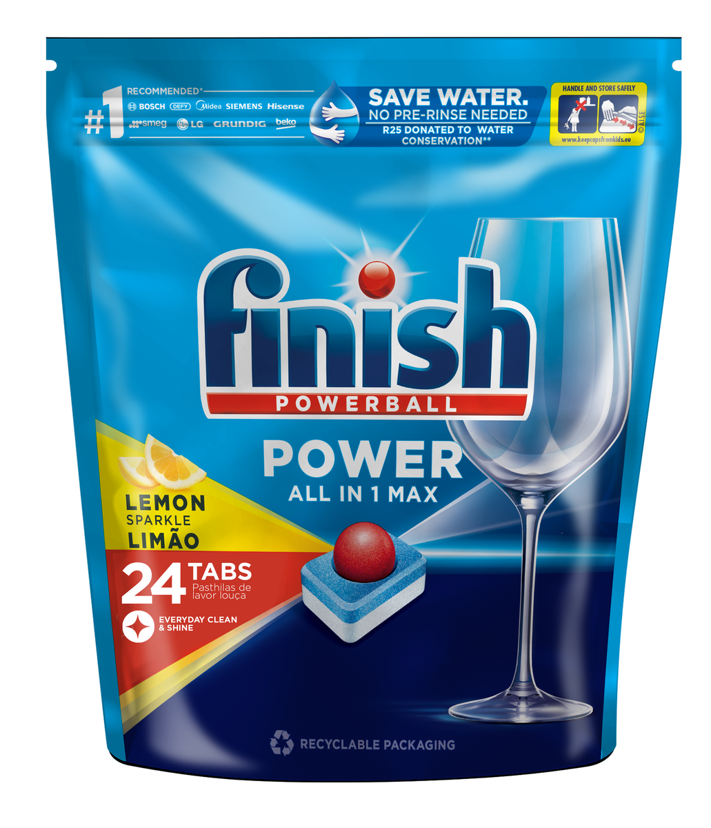 Finish 24's Auto Dishwashing All in One Max Tablets, Lemon Shop Today