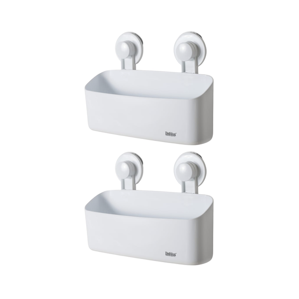 Bathroom Storage Holder with Suction Cups - 2 Pack