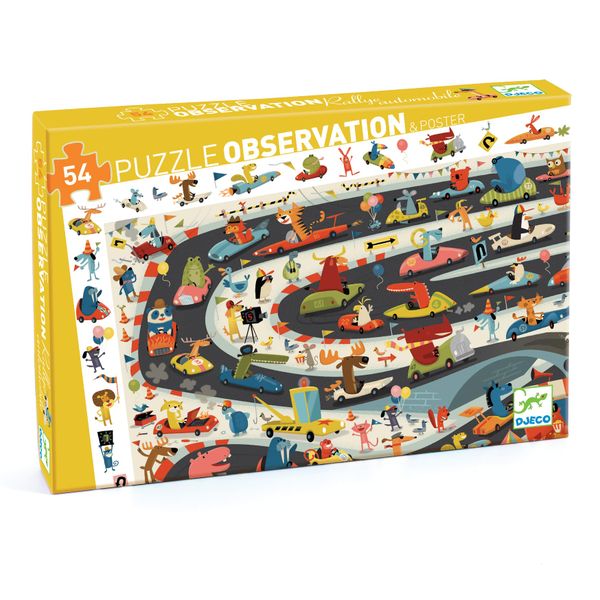 Djeco Observation Puzzle - Car Rally