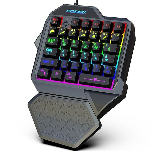 Forev F6 Single Handedly Wired Gaming Keybaord-EM