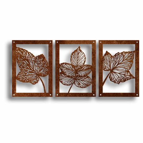 Very Leafy Raised Metal Wall Art By Unexpected Worx Shop Today