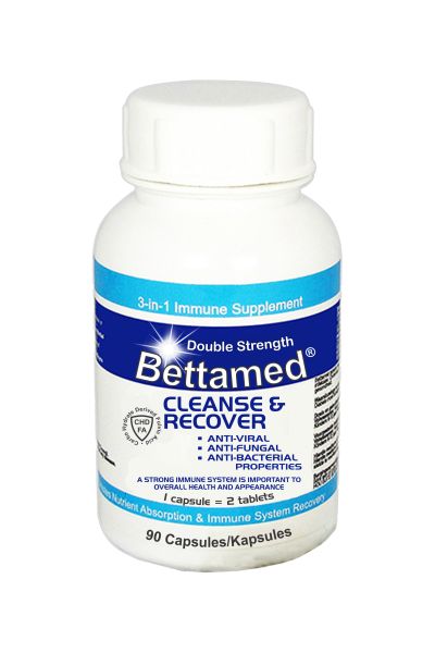 Bettamed Cleanse and Recover DBL Strength Capsules-90's 3-in-1 Immune Support