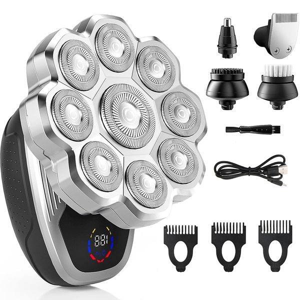 Electric Razor Kit, 5-in-1 Electric Razors with Wet &amp; Dry Bald Head Shaver