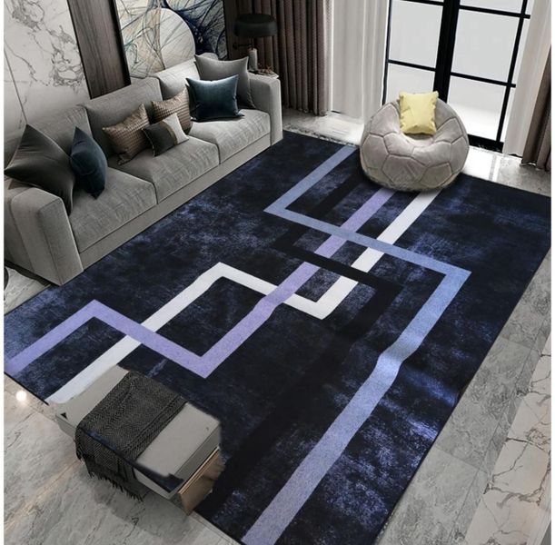 Modern Design Area Carpet 200Lx150W - Blue