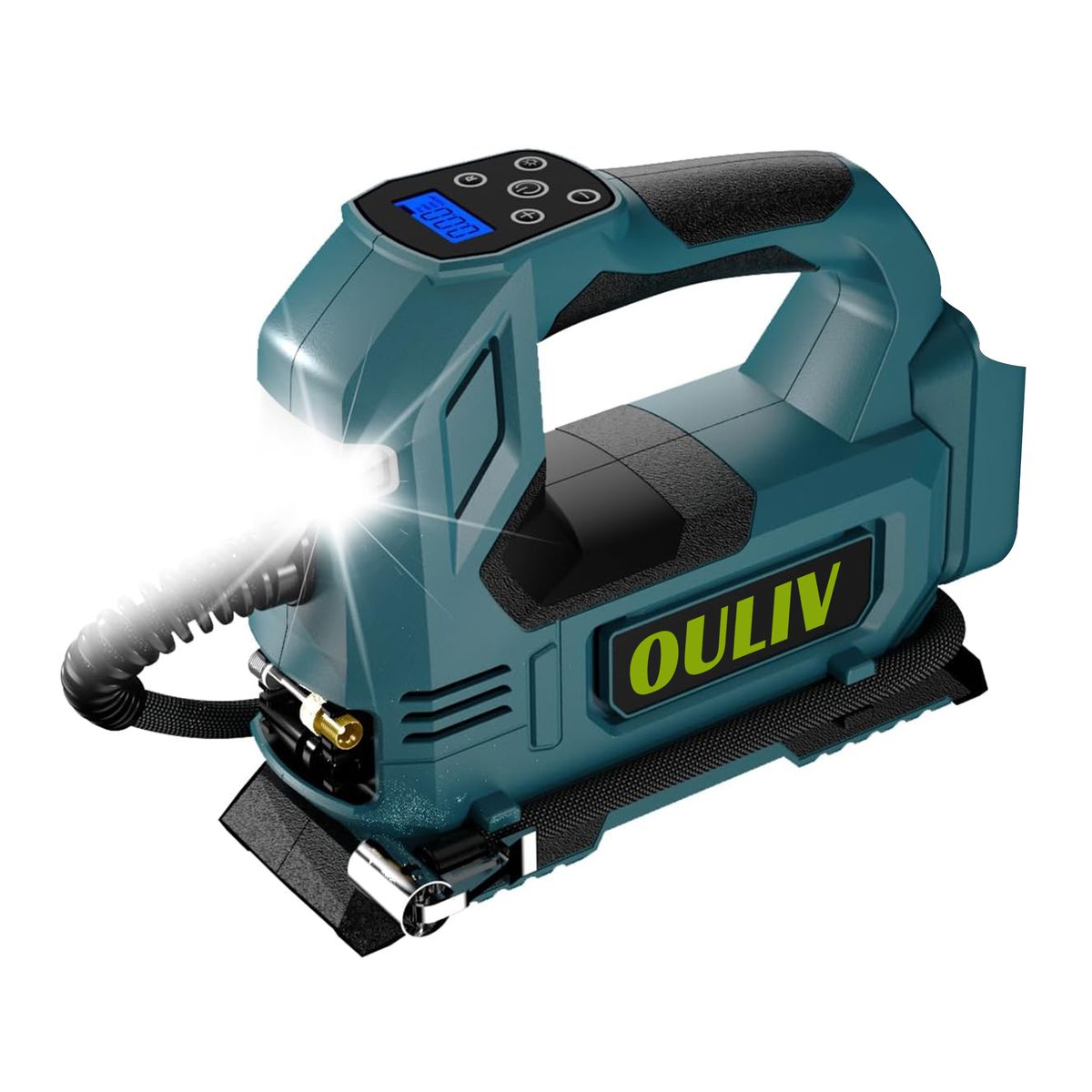 OULIV Cordless Auto Inflator/Compressor – DC 12V (No Battery)