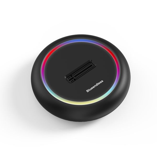 Blueendless - External RBG Dual Protocol M.2 NVMe &amp; NGFF SSD Stand - Type C