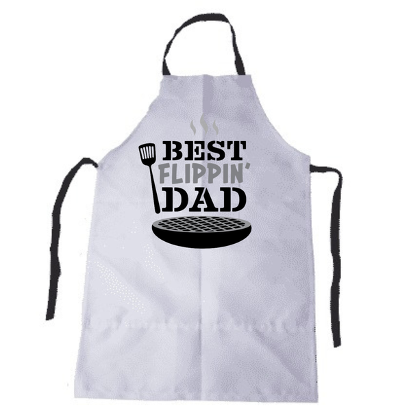 Best Flippin Dad Printed Aprons