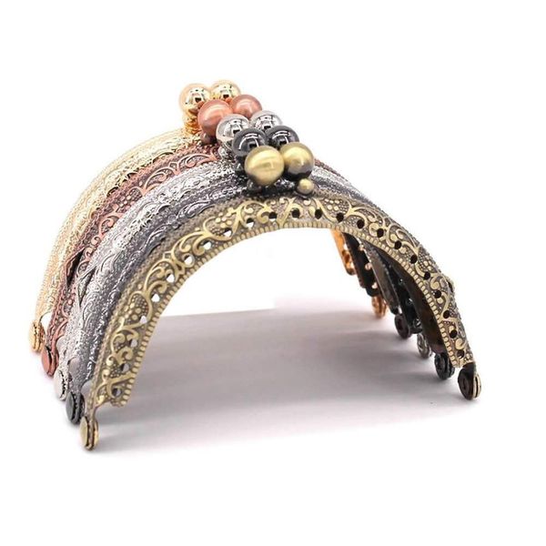 5-Piece Metal Wallet Kiss Clasp Lock DIY Coin Bag,3.3 Inch/8.5cm