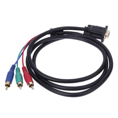 Dw Vga Male To 3 Rca Male Component Rgb Converter Adapter Cable Buy Online In South Africa Takealot Com