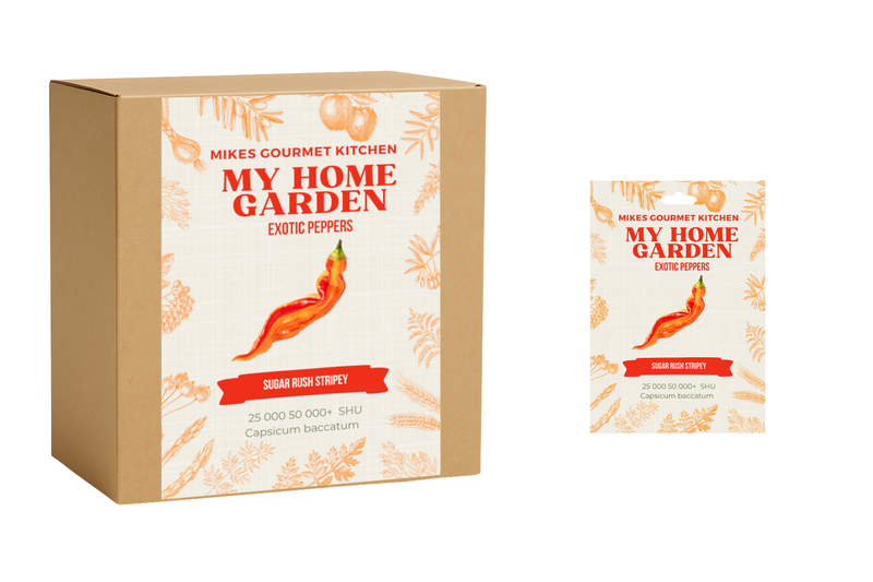 Chilli Grow Kit Complete - Sugar Rush Stripey + Seed pack