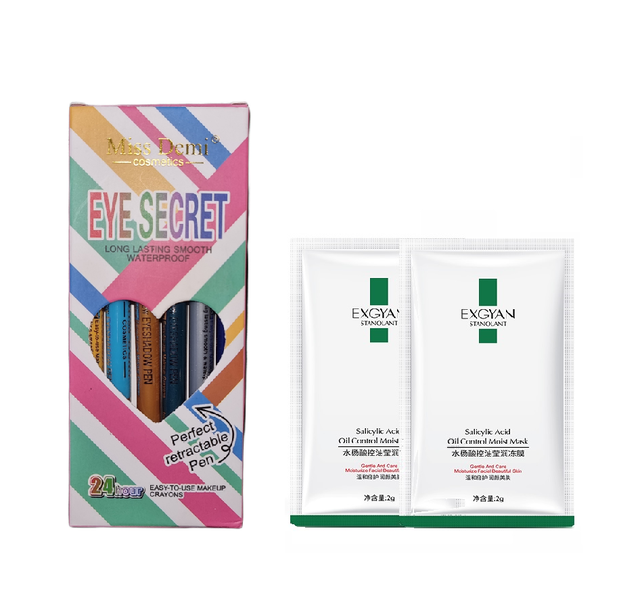 Eye Secret Long-lasting Colour Waterproof Pencil &amp; Oil Control Masks Set