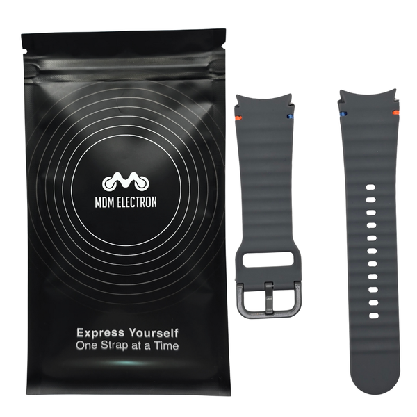 Wave Stitching Strap Compatible With Samsung Galaxy Watch 4/5/6/7/7FE-Grey
