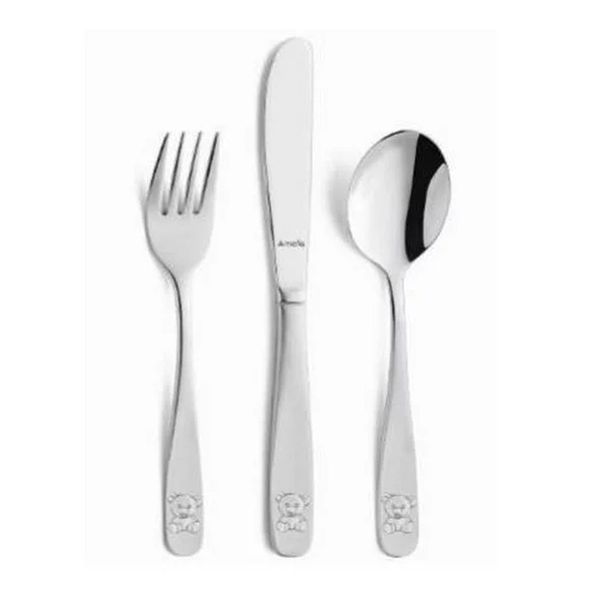 Amefa Teddy Kiddies Cutlery Set - 3 Piece x 2 Pack