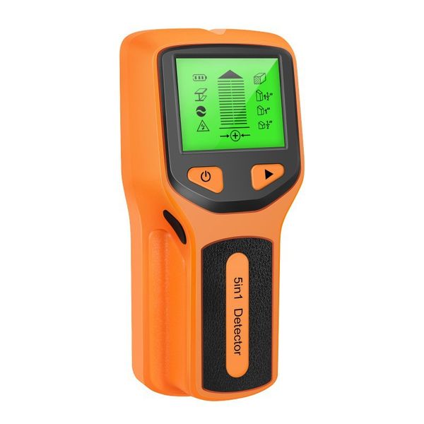 5-in-1 Wall Scanner | Metal/Wood/Wire Detector | HD LCD Depth Display