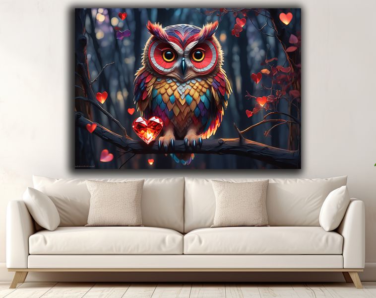 0240 Owls Canvas Wall Art