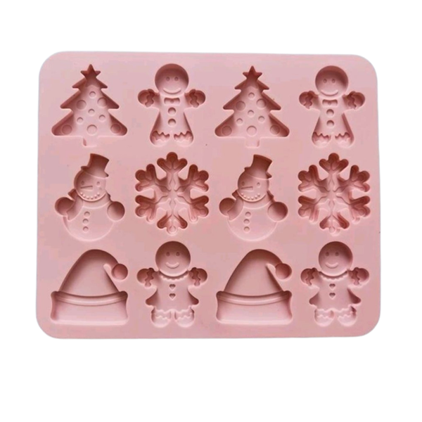 Christmas Shaped Silicone Baking Mould