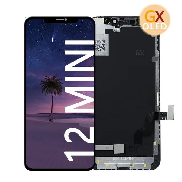 Lcd GX Screen Replacement for iPhone 12 mini with Tempered Glass