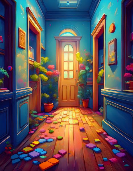 Canvas Home Decor Wall Art - Doorways 2