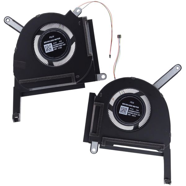 CPU + GPU Fan Compatible with Asus TUF FX507 FA507 RTX 3060 + RTX 3070- 12V