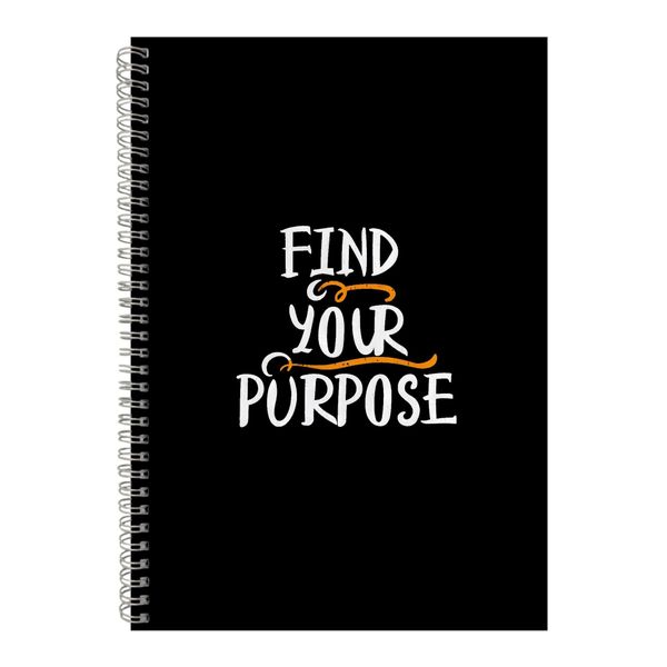 Purpose A4 Notebook Spiral Lined Motivational Graphic Notepad Present 115