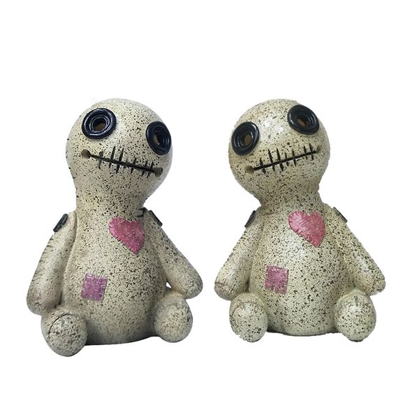 XRK - Tilt-Head Doll Resin Desktop Ornament, Irregular Decoration