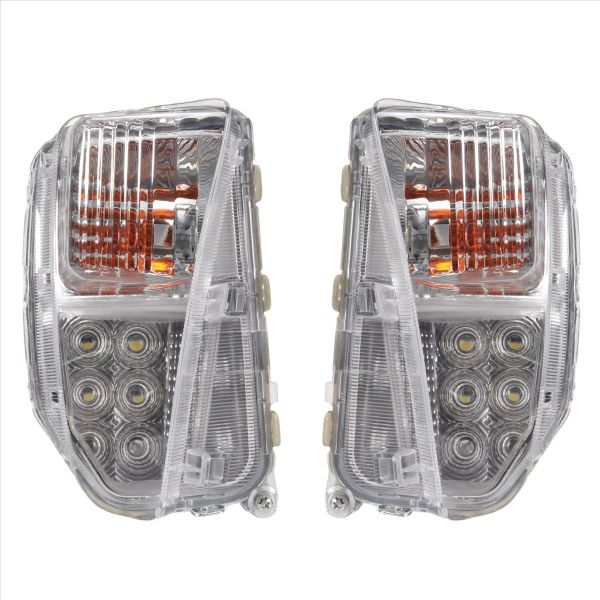 Led Front Turn Signal Lamp Drl for 2012-2015 Prius Compatible with Toyota