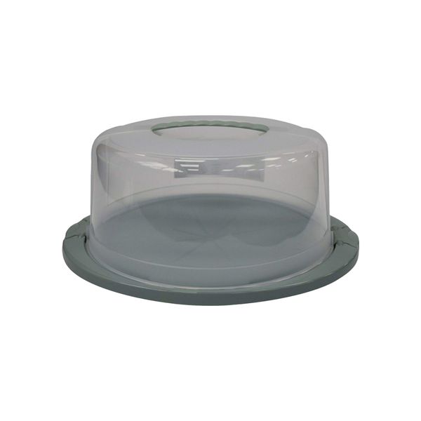 Cake Plate and Dome Grey 39x17cm Round Candy Hobby Life .