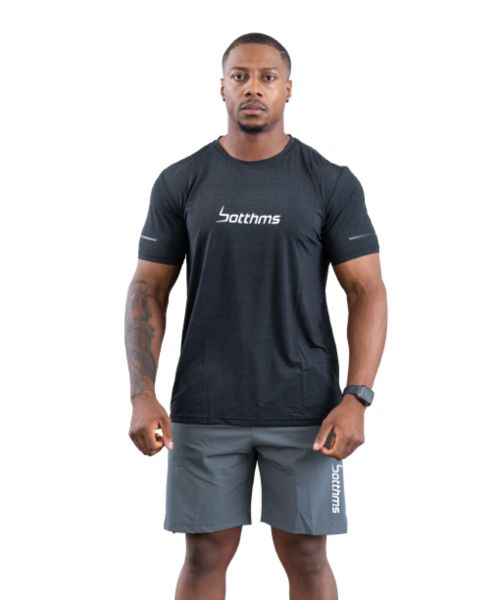 Botthms Pro Black Sports T-Shirt