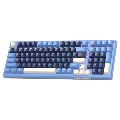 SKY 98 - Mechanical Gasket Structure Keyboard With Tri-Colour Scheme - Blue Image