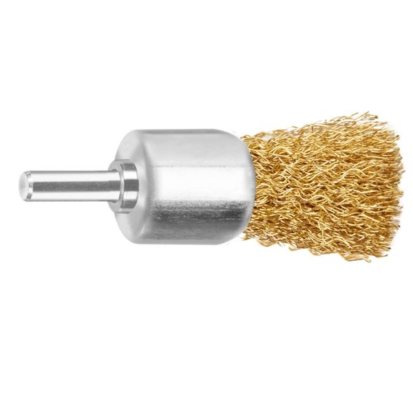 Ingco - Pencil Wire Brush - 25 mm (1") | 1/4" Shank, 0.3 mm Steel Wire