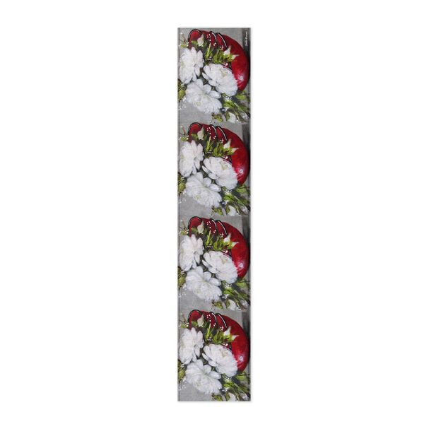 Red Bowl Of Flowers By Stella Bruwer Table Runner