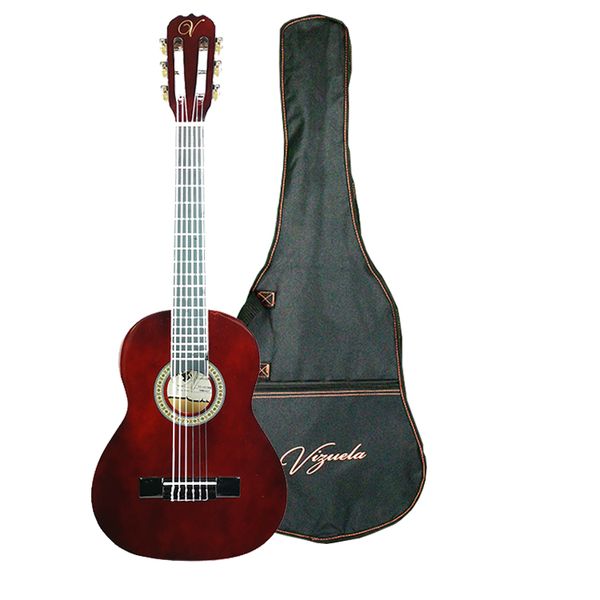 Vizuela 36'' Classic Guitar - Wine Red