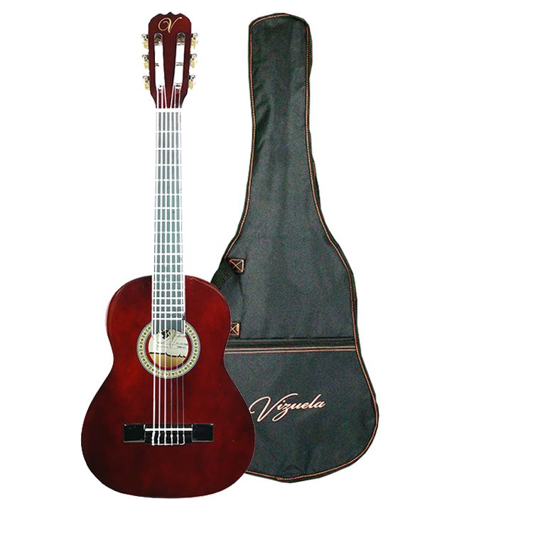 Vizuela 34'' Classic Guitar - Wine Red