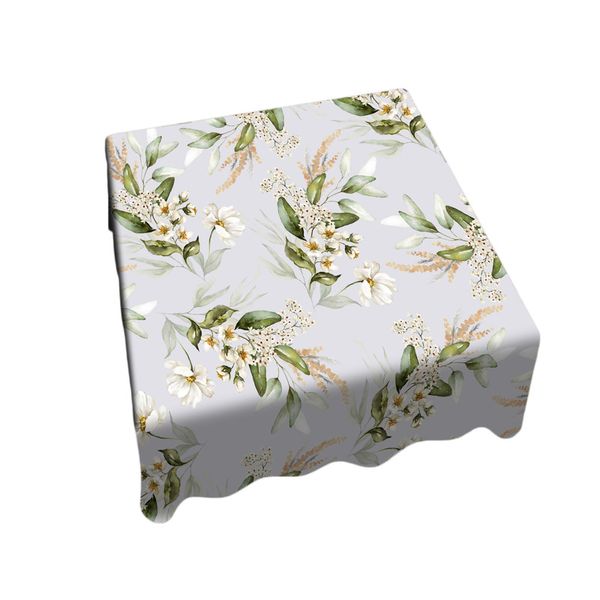 White Flower Blossom Vines Square Tablecloth by Mark van Vuuren