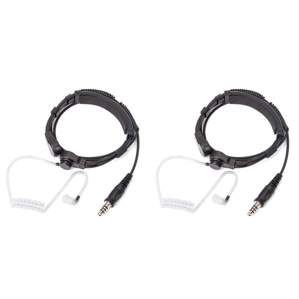Telescopic Heavy Duty Throat Vibration Mic Headphone Nato Plug
