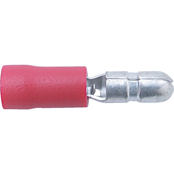 4.00mm Red Male Bullet Terminal Pack of 100
