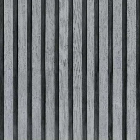 Fluted Wooden Wallpaper Home Decor Image