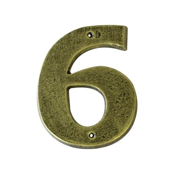 Antique Gold Numeral No .6 200mm