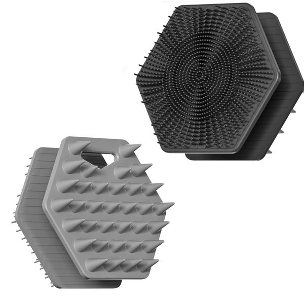 2-in-1 Silicone Body Scrubberfor Effective Showering Exfoliation and Gentle